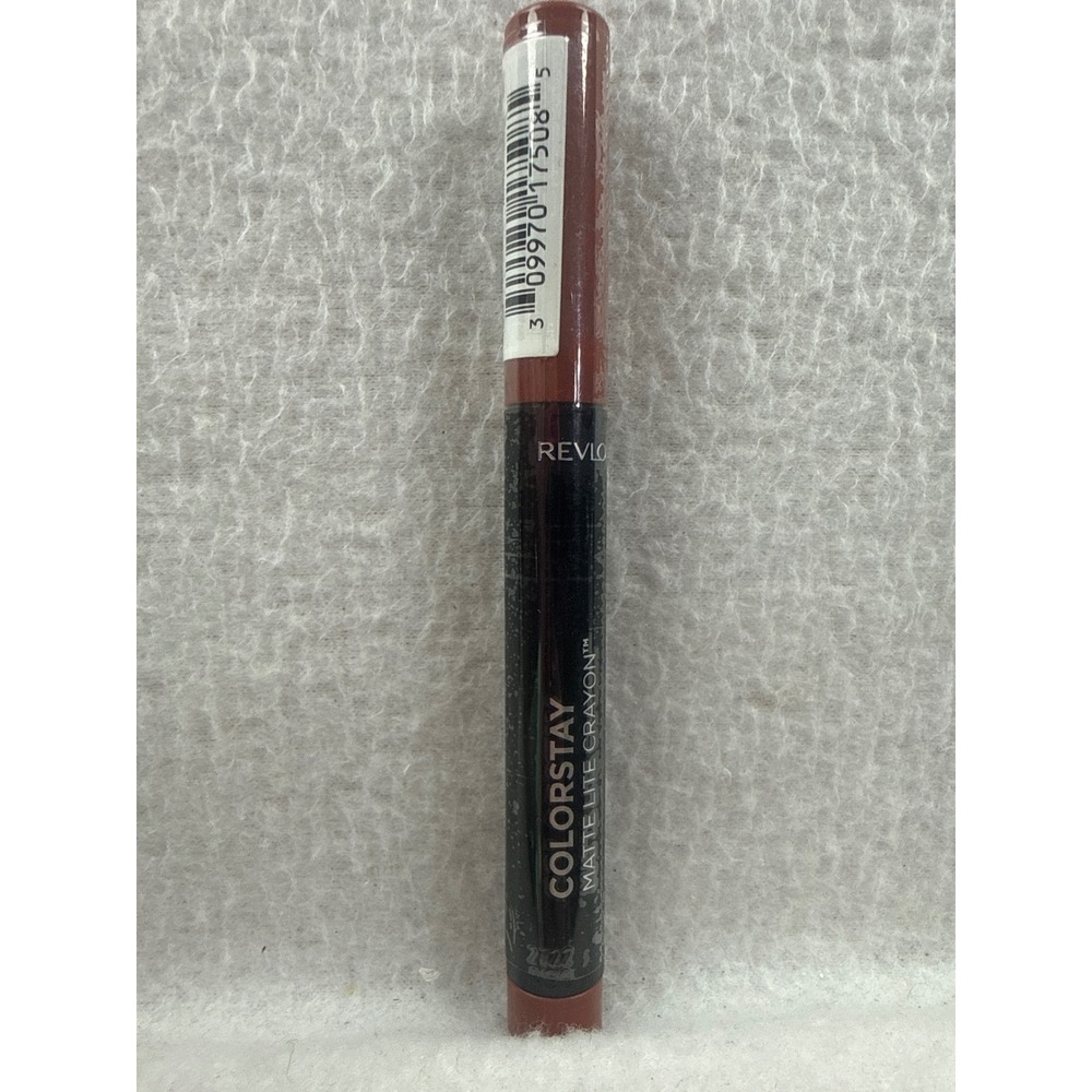 Revlon ColorStay Matte Lite Crayon 002 Clear the Air Lip Makeup Nude Mauve 1.4g
